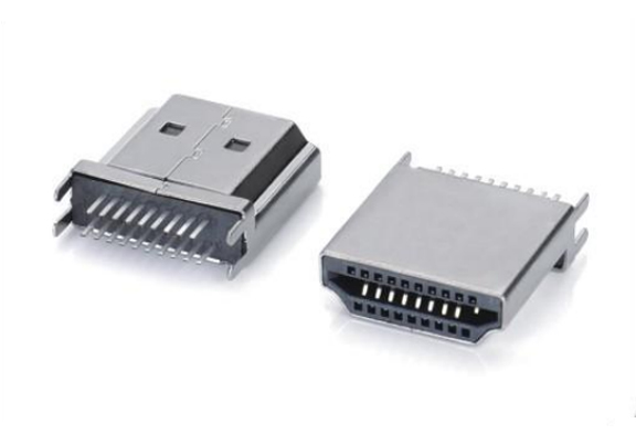 HDMI A TYPE 公頭外殼無筋?yuàn)A板0.8~1.6(直端)
